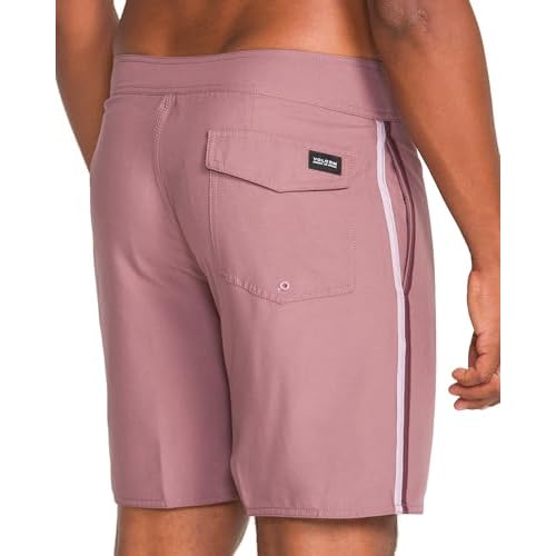 Volcom Mens 18" Boardshorts ? Stretch Swim Trunks with Drawstring Waist and Back Flap Pocket