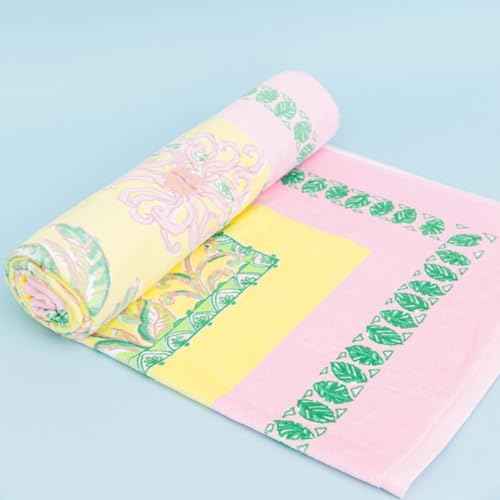 Lilly Pulitzer Oversized Pool/Beach Towel, 40 x 70, Large Terry Cloth Towel for Adults, Tropical Oasis