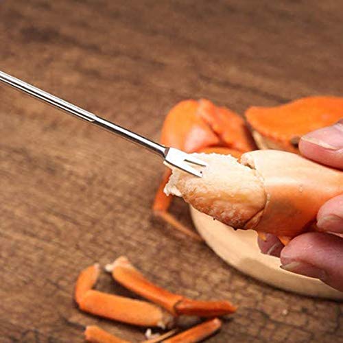 Seafood Tools Set with Crab Forks - 7 Piece Crab & Lobster Sheller Kit - Variation: Crab Forks