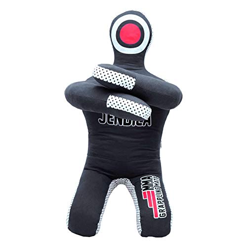 Unfilled MMA Grappling Dummy for Jiu Jitsu & Wrestling - Black, X-Large