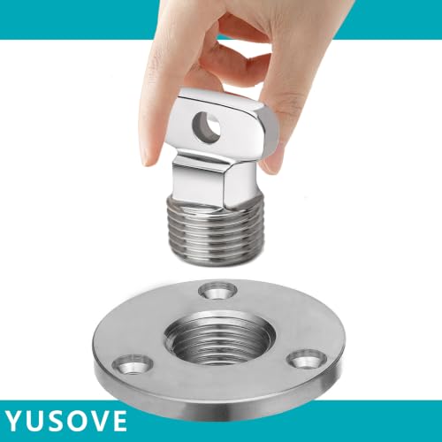 1/2 Inch NPT Stainless Steel Boat Drain Plug - Garboard Fitting
