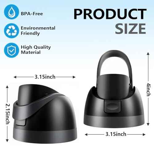 Replacement Lid for Owala Freesip, One Button Water Bottle Top Lid Compatible with Owala Cup 16oz 24oz 32oz 40oz, BPA-Free Leakproof Replacement Accessory for Owala Freesip