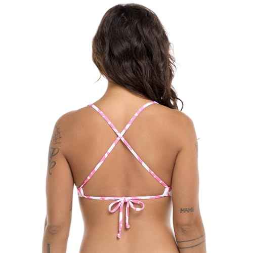 Body Glove Women's Standard Freya Fixed Triangle Halter Bikini Top Swimsuit with 2-Way Back