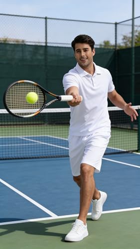 Men's Performance Golf Polo Shirt Small White Moisture Wicking Quick Dry Activewear