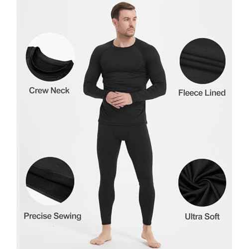 Dalavch 5 Pack Thermal Compression Shirts for Men Long Sleeve Running Gear Undershirt Base Layer for Winter Cold Weather