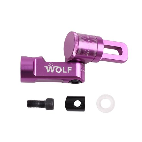 Ajustable Single Side V-bar Mount, Aliminum Alloy Quick Disconnect V-Bar Bow Stabilizer for Hunting Archery (Purple)