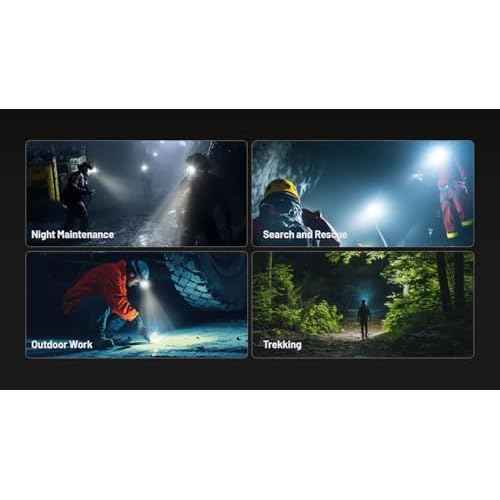 Nitecore HC70 UHE Headlamp, 1600 Lumen USB-C Rechargeable with Extra Long Runtime, White and Red Beams for Industrial Working Overnight, Night Hunting, Search and Rescue, Caving