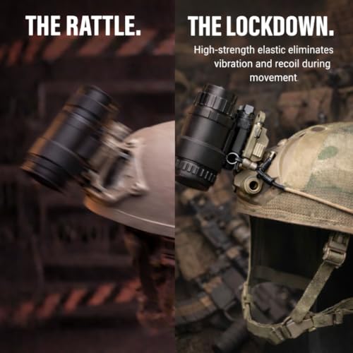 Tan NVG Bungee for ARC Rail Helmets - Stabilizes Night Vision Goggles