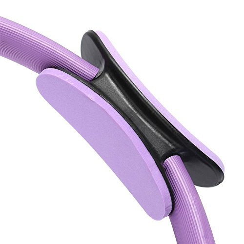 Fitness Pilates Ring - Double Handle Exercise Circle Fitness Magic Circle Resistance Ring Yoga Accessory Gym Workout Training Tool Resistance Circle for Home Thigh Workout