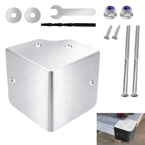 Marine-Grade 316 Stainless Steel Pontoon Corner Cap for 90 Degree Angles