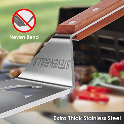 7-in-1 Outdoor Grill Spatula for BBQ, Meat Tenderizer & Accessories