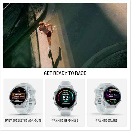 Garmin¢ç Forerunner¢ç 570, 42mm, Advanced GPS Running and Triathlon Smartwatch, AMOLED Display, Training and Recovery Features, Cloud Blue Aluminum with Translucent Whitestone/Cloud Blue Band