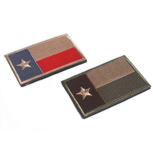 Texas State Flag Military Tactical Morale Patch - D Variation