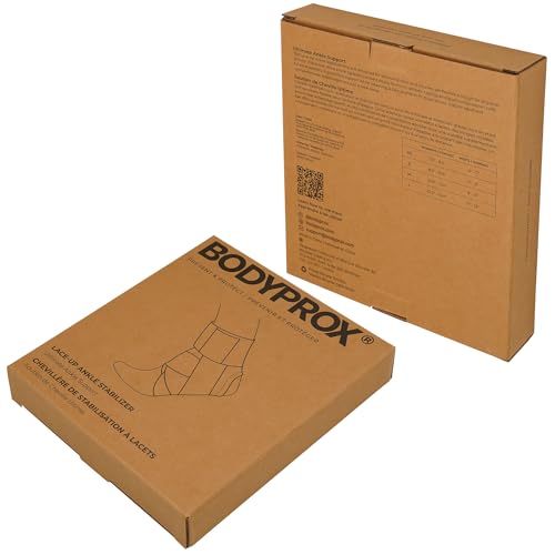 Bodyprox Ankle Brace Support Lace Up Stabilizer Medium - Men & Women