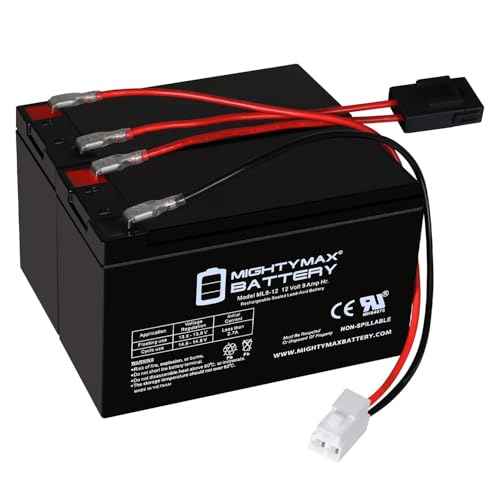 Mighty Max Battery Extended Range Drop in Replacement for 12v Razor Scooter Ride on Toy 9ah Battery kit and Harness
