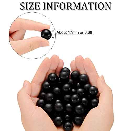 Civaner 150 x 68 Caliber Projectiles for Self Defense and Practice Reusable 68 Breaker Paintballs Solid Plastic Nylon Projectiles