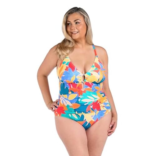La Blanca Women's Underwire Lace Up One Piece Swimsuit
