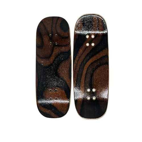 Pro Wooden Fingerboard Complete Set, 34x96mm, 5-Ply Maple Deck with leefai g4 Trucks and Urethane 65d Mini Skateboard Wheels