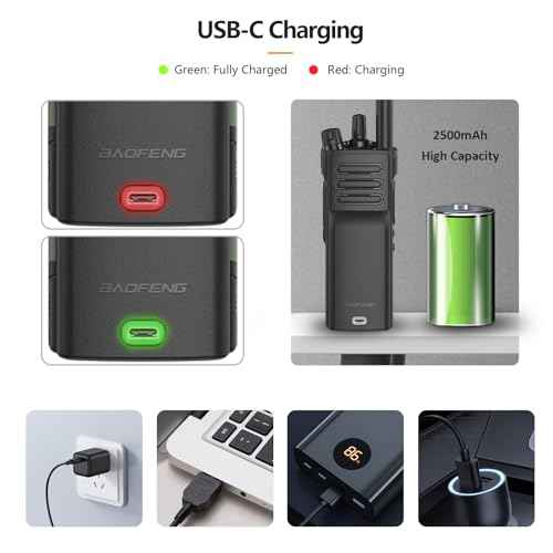 BAOFENG DM32 DMR Radio 10W High Power Radio GPS/APRS Two Way Raido USB-C Charging Multi-Band FM/AM Wakkie Talkie DM-32