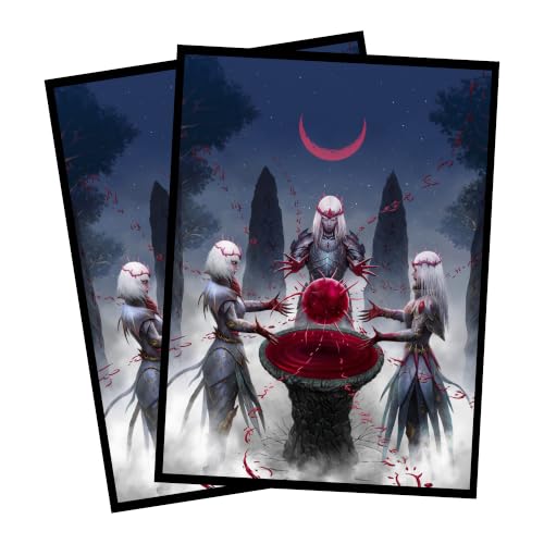 Regular Vampire Ritual Card Sleeves 100 Pack - Hand-Drawn Textured Matte TCG/MTG