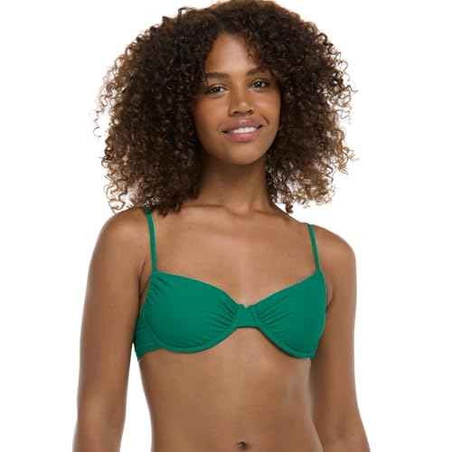 Body Glove Women's Smoothies Alice Solid Underwire Bikini Top with Sash-tie Back