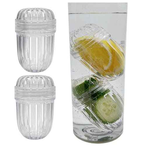2PCS Fruit Infuser Insert,Flower Tea Infuser for Wide Mouth Water Bottles,Compatible with Stanley,Hydro Flask,Iron Flask, Takeya, ThermoFlask and Similar