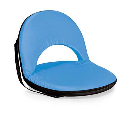 PICNIC TIME Oniva Portable Reclining Stadium Seat with Back Support, Folding Bleacher Chairs with Back and Cushion, Thick Padded Bench Seat and Armrest, Includes Six Backrest Positions