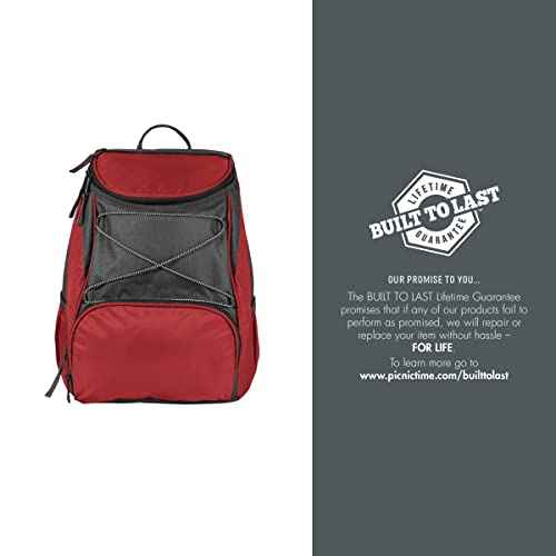 PICNIC TIME Coca-Cola Emoji PTX Backpack Cooler, Soft Cooler Backpack, Insulated Lunch Bag, (Red with Gray Accents)
