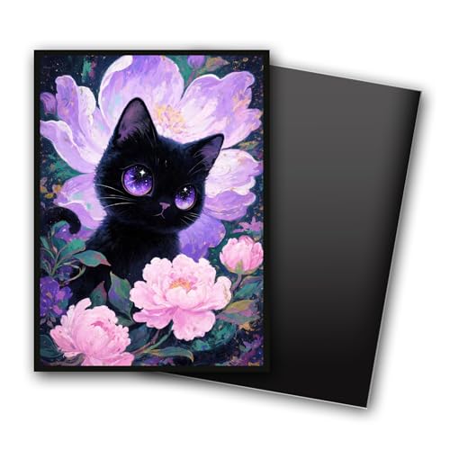 Cats and Flowers Art Card Sleeves - MTG Deck Protection, 100 Pack