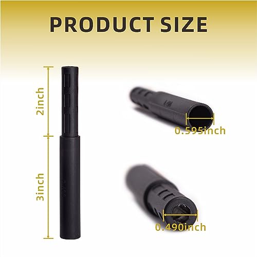 Golf Club Shaft Extension Kit - 8 Pcs 0.49 Inch Carbon Fiber Shaft Extensions for Irons, Putter, Driver