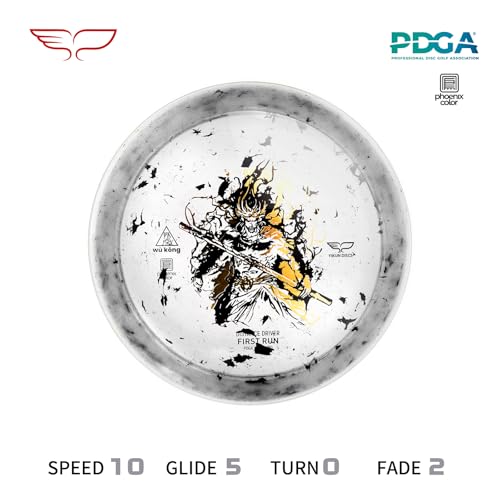 Yikun Disc Golf Fairway-Distance Hybrid Disc - White Limited Edition 170-176g