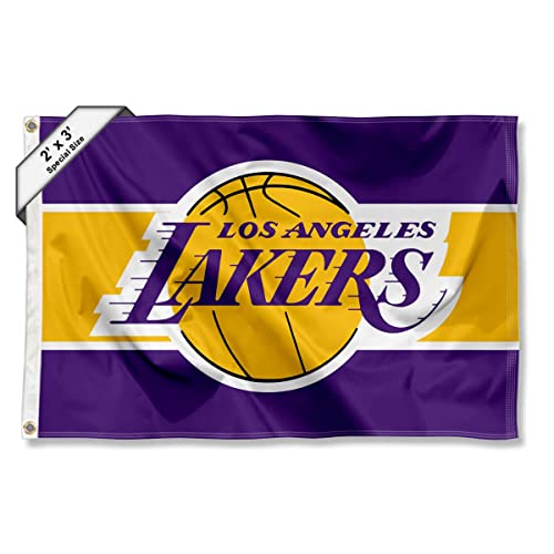 Los Angeles Lakers Small 2x3 Foot Banner Flag