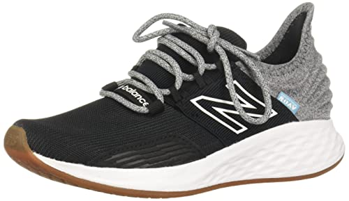 New Balance Kids' Fresh Foam Roav V1 Lace-Up Sneaker - 6.5 Big Kid, Black/Light Aluminum