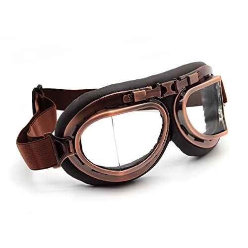 kucehiup Vintage Aviator Goggles Motorcycle Goggles