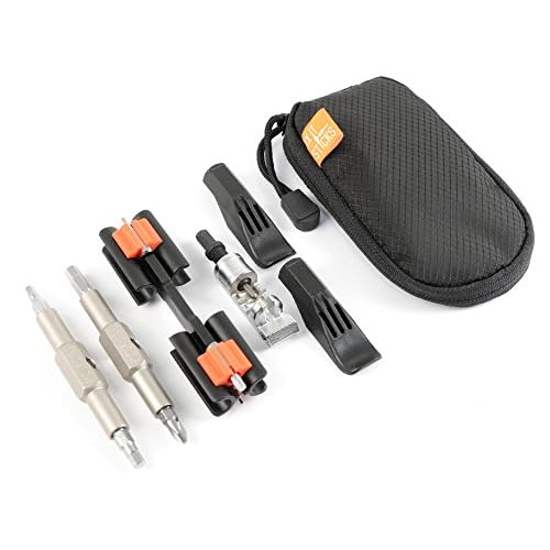 Mountain Bike Tool Kit ? Includes Set of Replaceable Fix It Sticks and Bracket, Two Tire Levers, 8 Bits and Chain Breaker in a Small Black Carry Case with Room for Other Essentials by Fix It Sticks