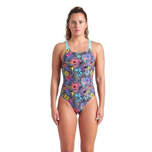 ARENA Women's Performance Vivid Repeat Swim Pro Back Athletic One Piece Swimsuit