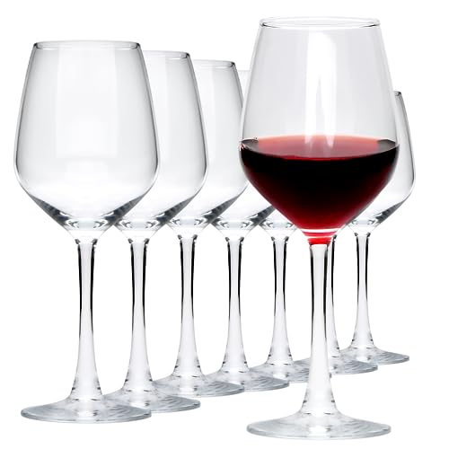 Cadamada 12oz Wine Glasses Set of 8 for Red and White Wine - Variation of 12oz-8pcs