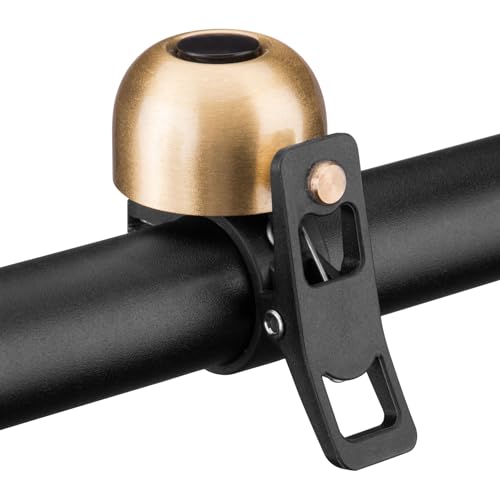 Copper Alloy Bicycle Bell Loud Classic Handlebar Bell for 21-23mm - Coppery