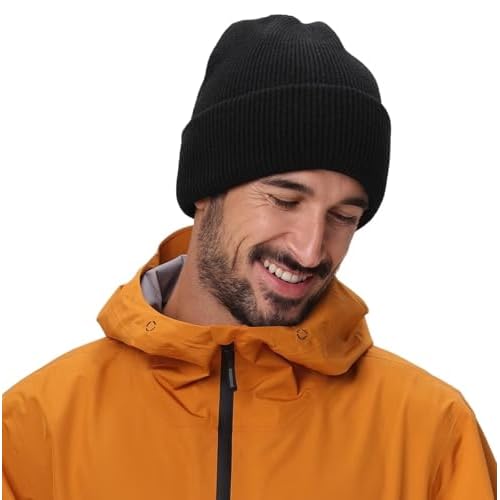 Connectyle Thick Cuffed Beanie for Men & Women Double Layer Knit Winter Hat Acrylic Watch Hat Warm Stocking Skull Cap