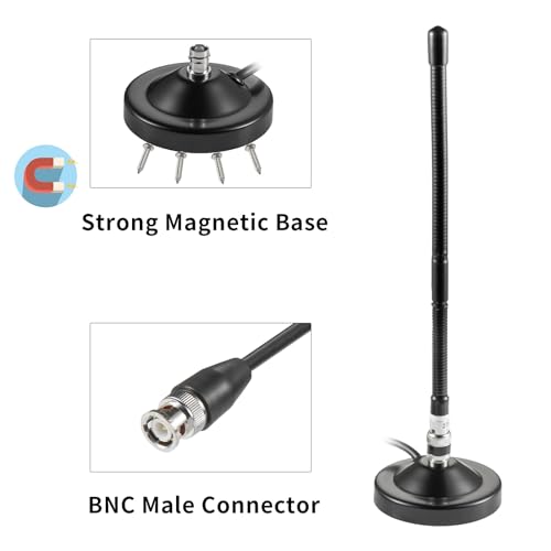 Magnetic Base Antenna for CB Radio 27MHz Long Range 9.9 Inch