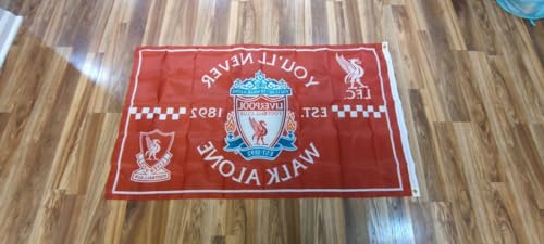 Soccer Banner 3x5 Feet FC Liverpool Flag Indoor Outdoor Support Flag