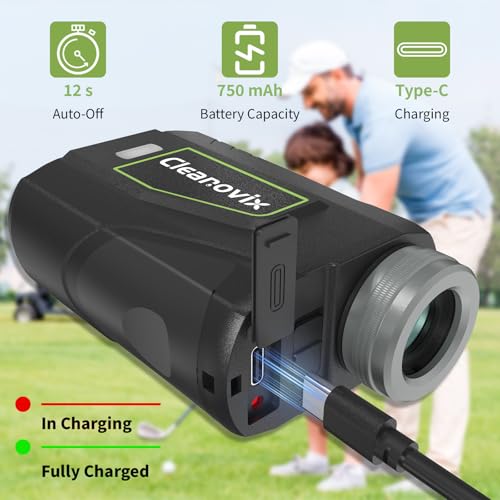 Laser Golf Rangefinder with Slope Switch and 1300 Yards Distance
