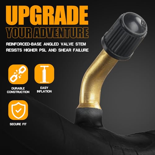 12.5 x 2.25 Inch Bicycle and Scooter Inner Tubes with Angled Valve - 2 Pack