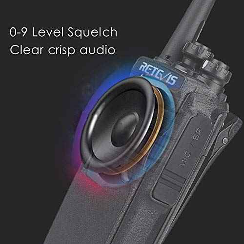 Retevis H-777S Two Way Radios Rechargeable, Walkie Talkies Long Range, 2 Way Radio, VOX Handsfree, Durable, for Worker Office Camping Hiking(4 Pack)