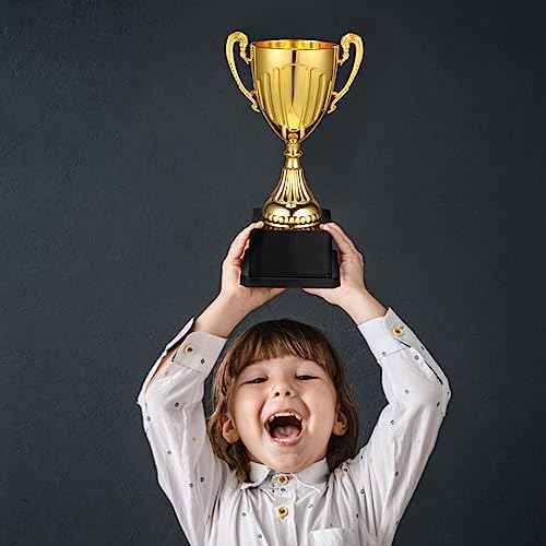 NOLITOY Gold Awards Trophy, Plastic Trophy Cup Rewards Winning Prize for Sports Tournaments Birthday Party Competitions Spelling Bee