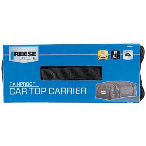 Reese Explore 1041100 Rainproof Car Top Carrier (15 Cubic Feet),Black