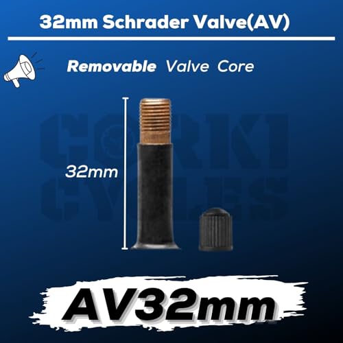 Corki Cycles 20 Inch Bike Tubes Butyl Rubber 2 Pack Fit 1.35 1.5 1.75 1.95 2.0 2.1 2.125 2.2 2.25 2.3 2.35 2.4, Bicycle Tire Inner Tube Replacement - Schrader Valve 32mm