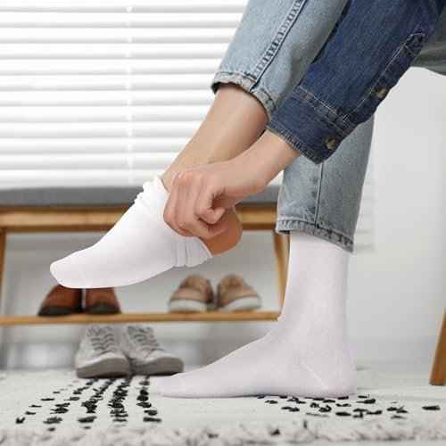 4 Pairs Crew Liner Socks Hiking Liners Ultra-lightweight Warm Winter Socks for Cold Weather Women Men Adult