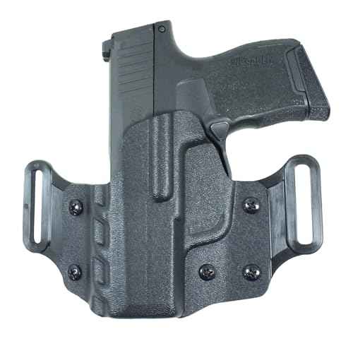 DeSantis Veiled Partner Gun Holster, Outside The Waistband Holster with Precision-Molded Kydex, Fits Springfield Hellcat PRO, Left Hand Draw, Unisex