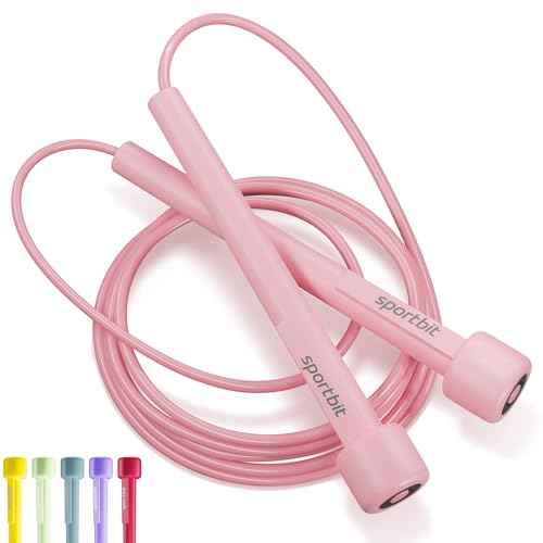 Adjustable Jump Rope for Fitness and Exercise ? Skipping Rope for Cardio, Boxing, and Weight Loss ? Speed Rope perfect for Men & Women